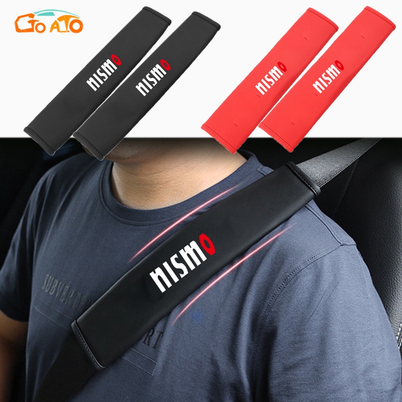 GTIOATO NISMO Da DâY Đai An ToàN Ô Tô CàI DâY An ToàN Ô Tô BọC DâY An ToàN Xe HơI Đệm Bọc Dây Đai An Toàn Xe Hơi Phụ KiệN Ô Tô Phụ KiệN Trang Trí Ô Tô Cho Nissan Almera Navara XTail Terra Sunny Qashqai