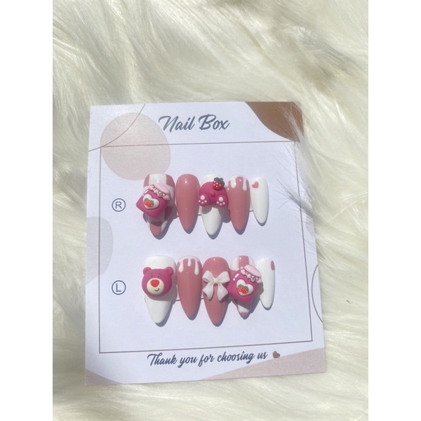 Nailbox gấu dâu