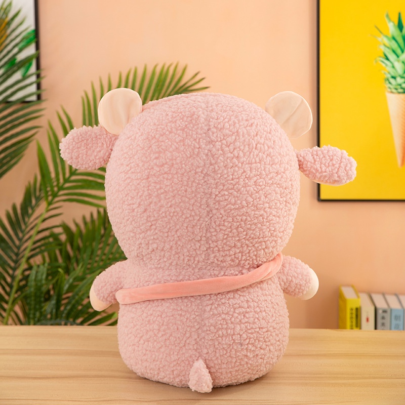 Ba Lô Lông Cừu 8 Inch Màu Cầu Vồng Mới Cho Bé Gái