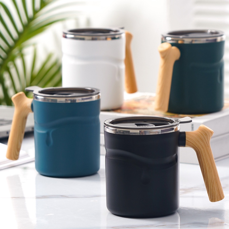 KATELV 304 Stainless Steel Insulated Coffee Cup Mug Office Home Vacuum Thermos
