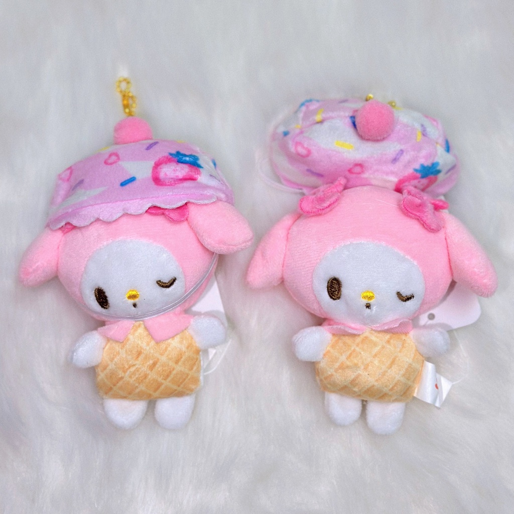 SANRIO Búp Bê Nhồi Bông Hình Que Kem Kuromi Cinnamoroll Melody Pachacco Dễ Thương