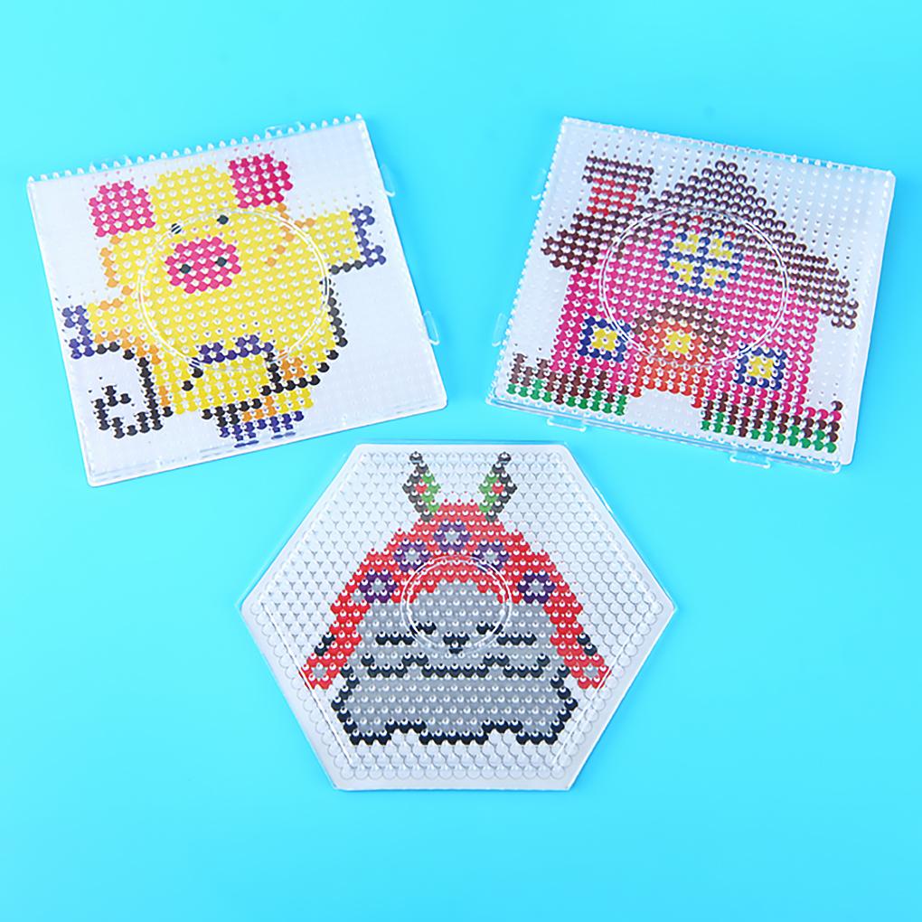 Set 3 Bảng Nhựa Ủi Đồ Chơi Đính Hạt DIY Cho Bé