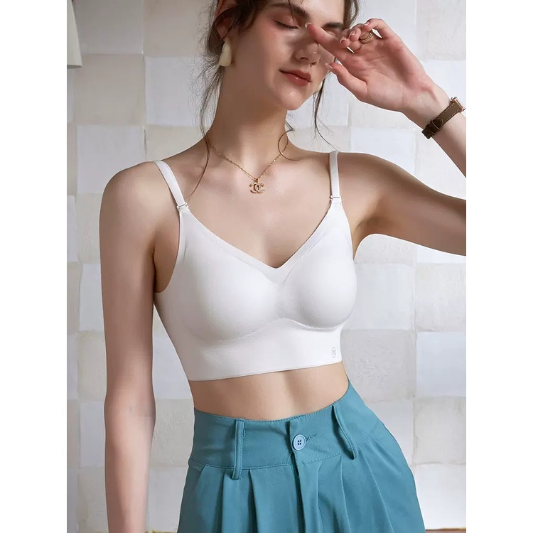 Áo Lót Chữ U Hở Lưng Không Gọng Không Đường May Thời Trang Mùa Hè Cho Nữ