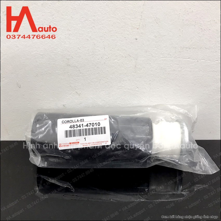 Cao su tăm bông giảm sóc sau Toyota Corolla Altis đời 2001 - 2014. Mã 48341-47010