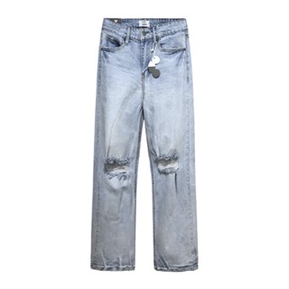 QUẦN JEAN ống suông Blueside Destroyed rách gối CHUOT TRANG