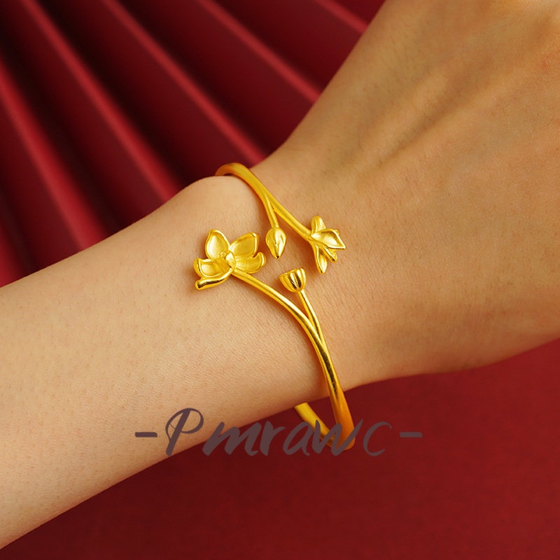 Pmrawc | Vòng Tay Mạ Vàng 24K FS209 Có Thể Điều Chỉnh Kích Cỡ