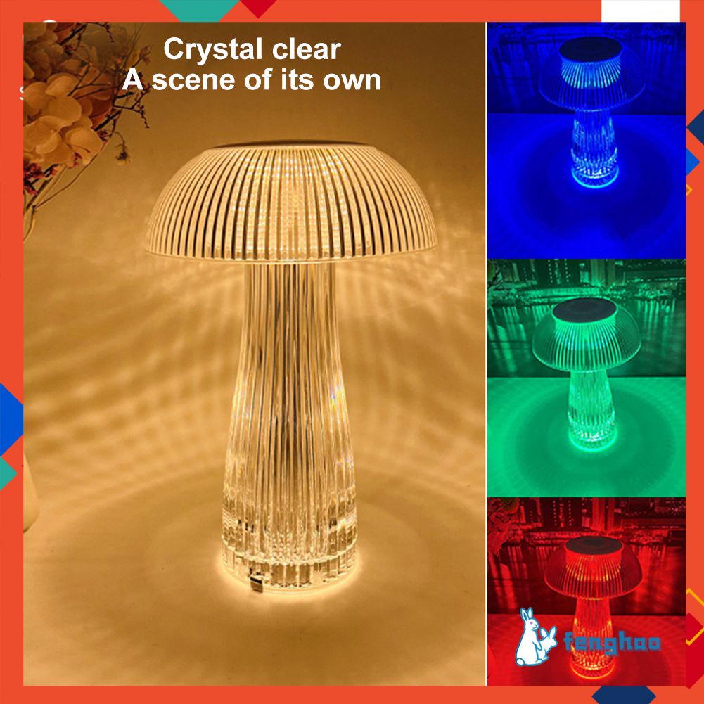 Đèn Bàn Kim Cương Đèn Ngủ Led Cảm Biến Cảm Ứng Usb Sạc Được Mô Hình Nấm Trang Trí Pha Lê Cho Quầy Bar Phòng Ngủ Cạnh Giường Bàn Cà Phê Fenghao. Vn