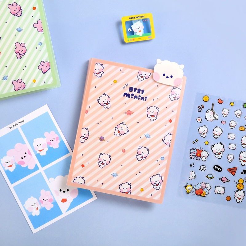 Tập ảnh mini họa tiết BTS BT21 dễ thương