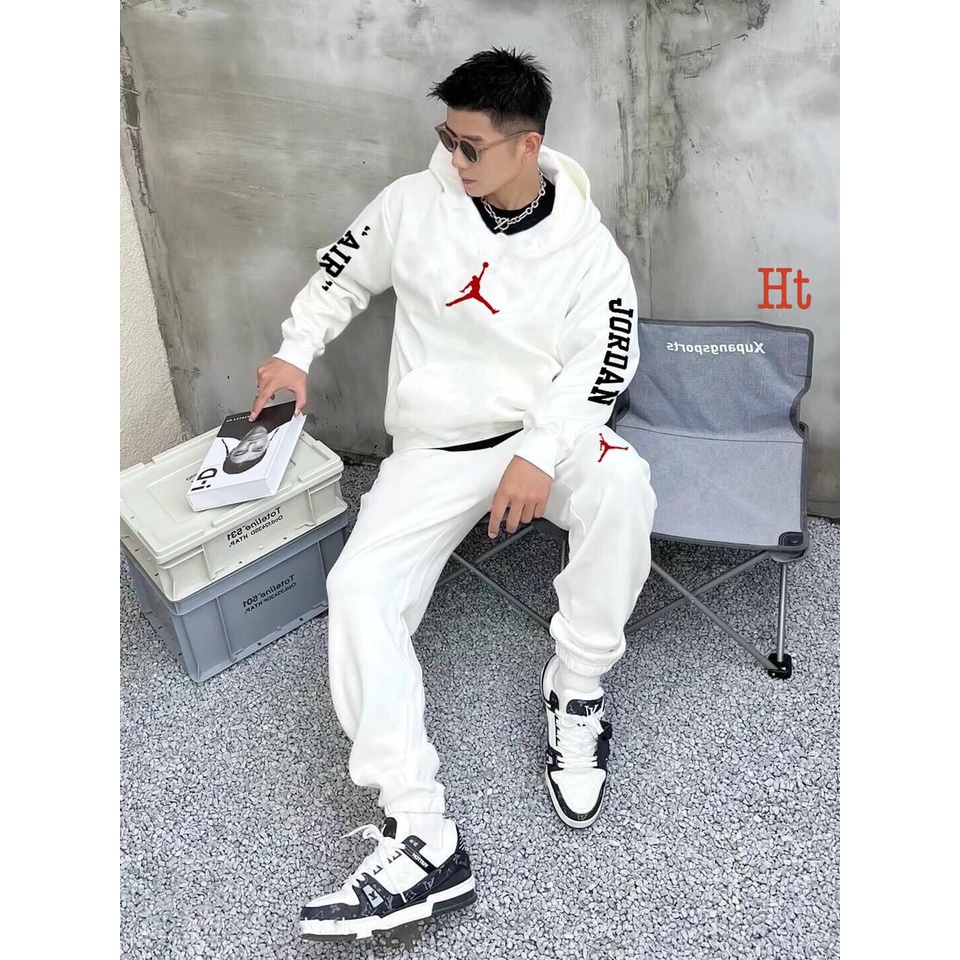 Áo Hoodie logo Jordan Unisex Nam Nữ chất nỉ dày mũ 2 lớp cao cấp - Linh Bé Unisex