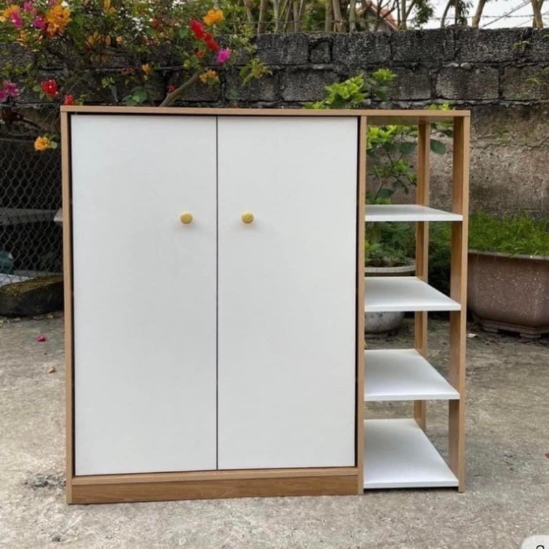 Tủ giày gỗ 5 ngăn 2 cánh cửa đẹp mê ly