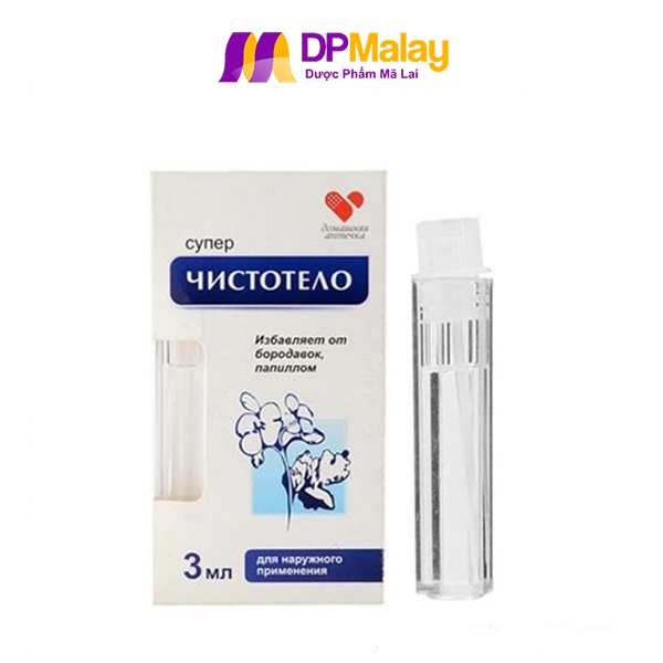 (Chính hãng có tem phụ) Gel Tẩy Nốt Ruồi DVELINIL Nga - Hỗ Trợ Tẩy Nốt Ruồi, Mụn Cơm, Mụn Cóc, Mụn Thịt