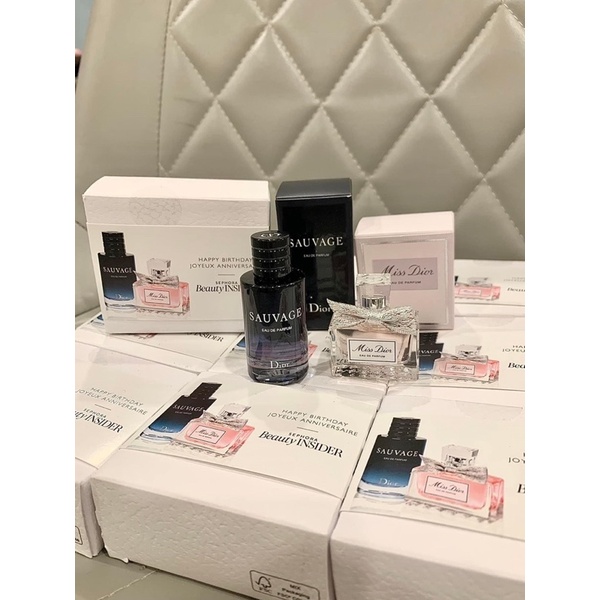 Set nước hoa mini Dior Miss Dior 5ml + Sauvage 10ml