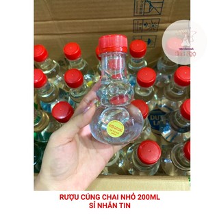 3 chai RƯỢU GẠO CÚNG CHAI NHỎ 200ML - VÀNG MÃ GIÁC NGỘ