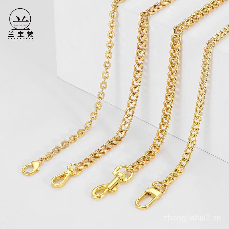 Dây Xích Đeo Túi Xách Thay Thế Không Phai Màu Vàng