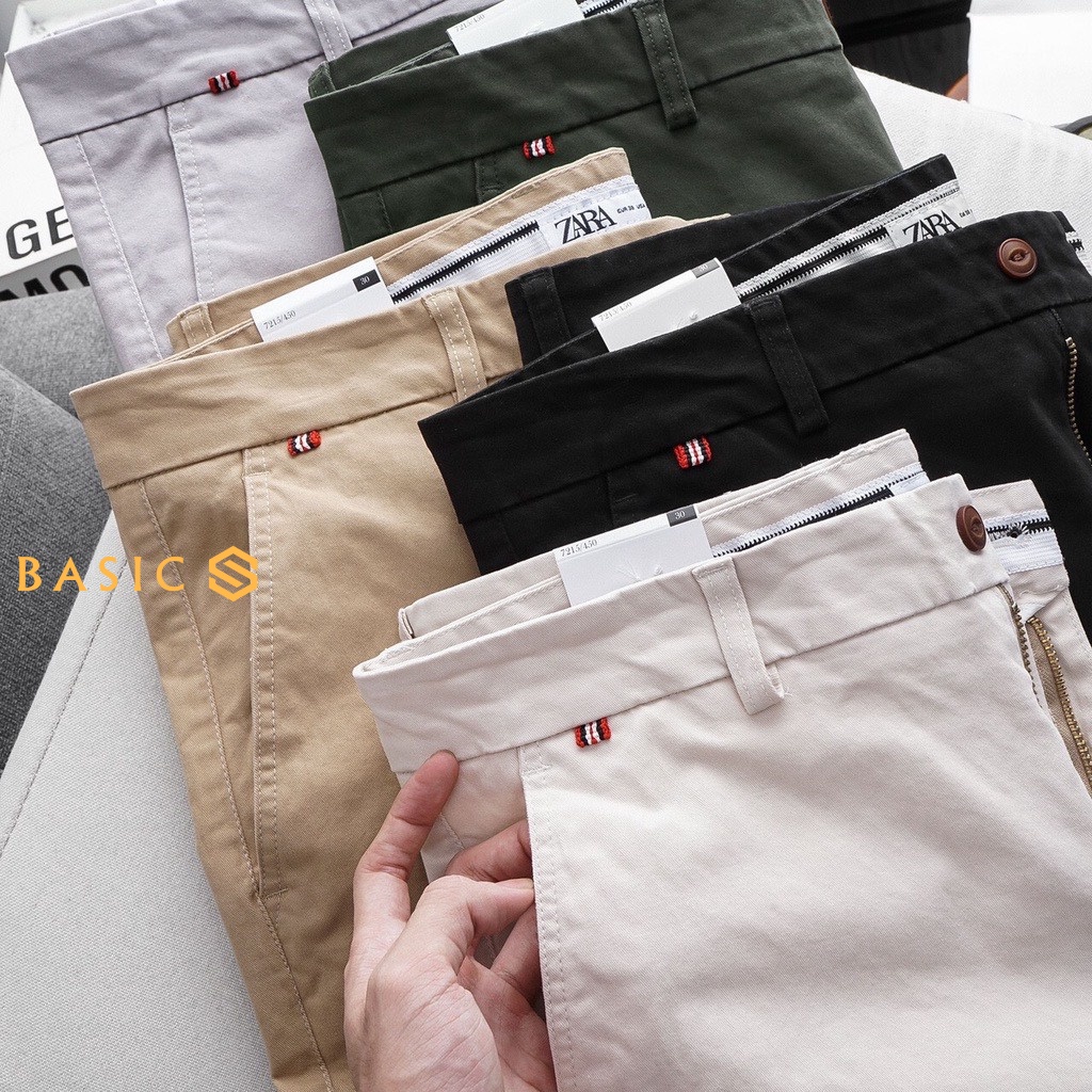 Quần dài Kaki Nam 7 màu GEN ALPHA form Slimfit ống suông chất vải Kaki Cotton co giãn năng động GEN221