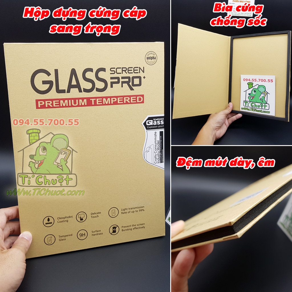 [Nhám Chống Vân Tay-Ảnh Thật] Kính CL iPad Mini 1/ Mini 2/ Mini 3 Cường Lực Chống Va Đập