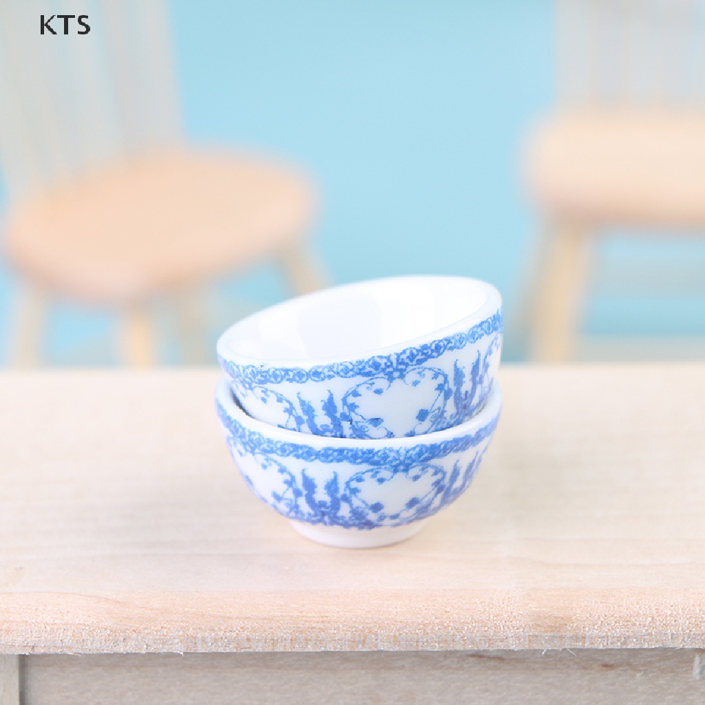 Tô Sứ Đựng Thức Ăn Tỉ Lệ 1: 12 Trang Trí Nhà Búp Bê