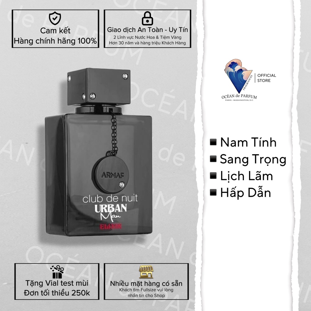 Nước hoa nam Armaf Club De Nuit Urban Man Elixir 5ML 10ML