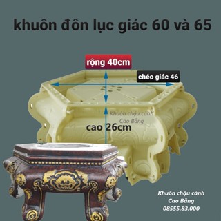Khuôn đúc chân đôn lục giác 60 và 65 (khuôn chậu đôn)