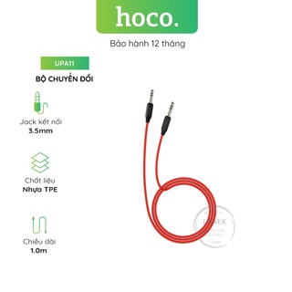 Bộ chuyển đổi hoco upa11 cáp audio dây nhựa tpe jack 3.5mm dài 1.0m