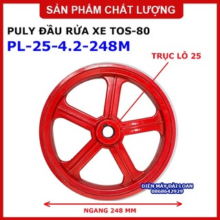 Puly đầu rửa xe chạy motor