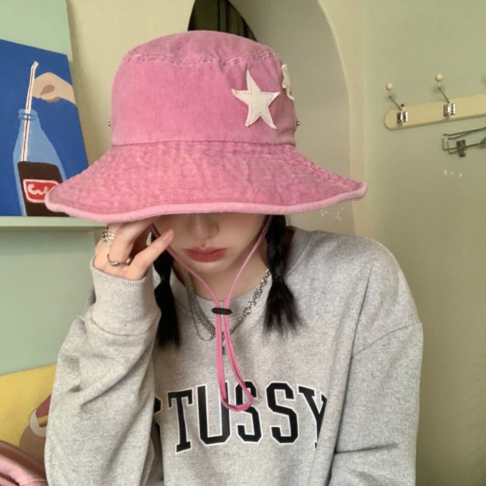 Mũ Tai Bèo Chống Nắng Phong Cách Cao Bồi Vintage Y2K