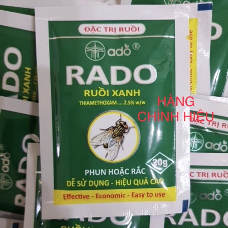 Thuốc diệt ruồi Rado gói 20 gram hiệu quả sau 1-2 phút sử dụng