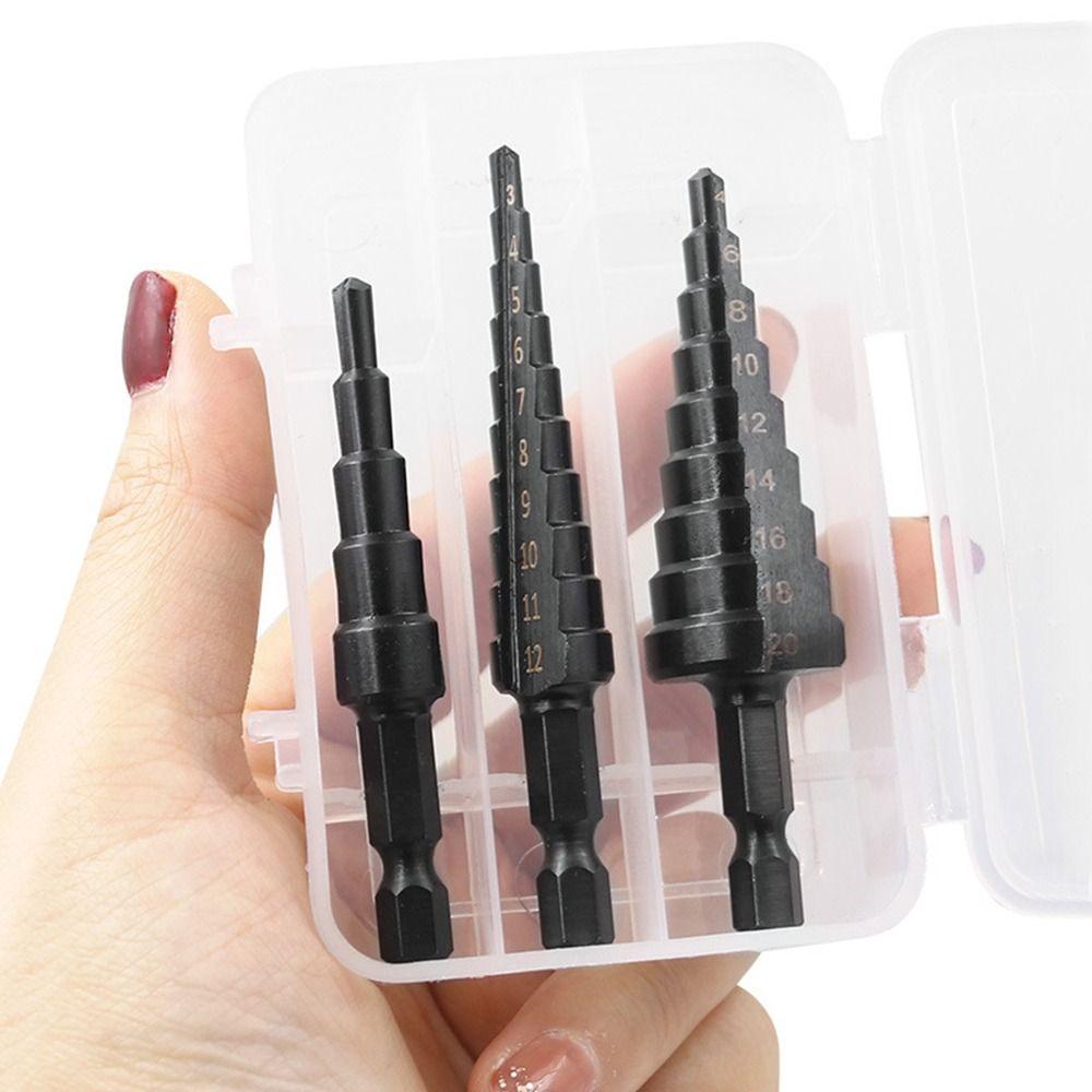 Bộ 3 Mũi Khoan Titan Màu Đen Chất Lượng Cao