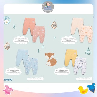Set 2 quần rời sơ sinh Chaang chất len tăm cho bé
