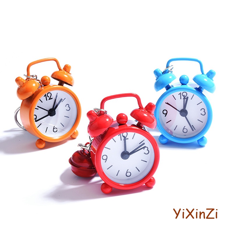 Móc Khóa Lông Xù Tích Hợp Đồng Hồ Báo Thức Dễ Thương Đa Năng