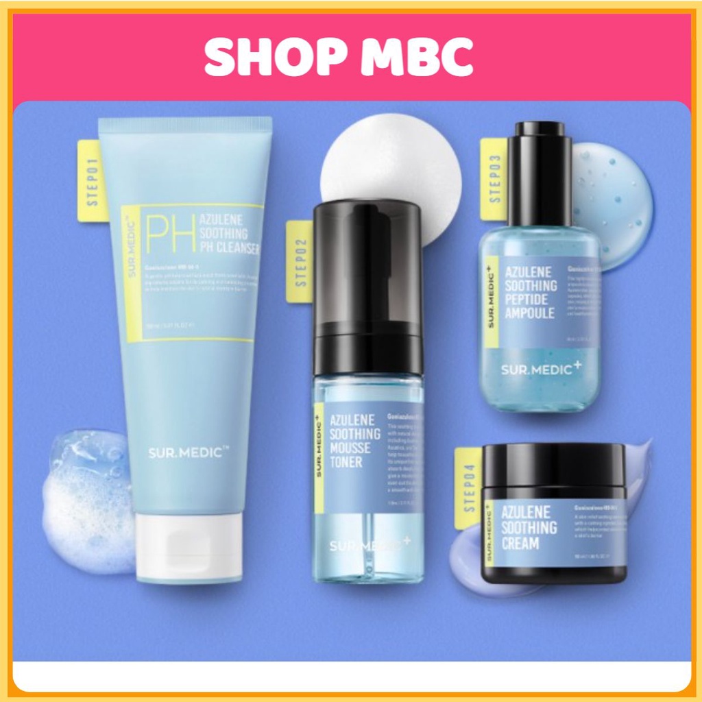 MBC Dòng dưỡng ẩm và làm dịu da NOG    SurMedic Azulene Smoothing Peptide cho da dầu