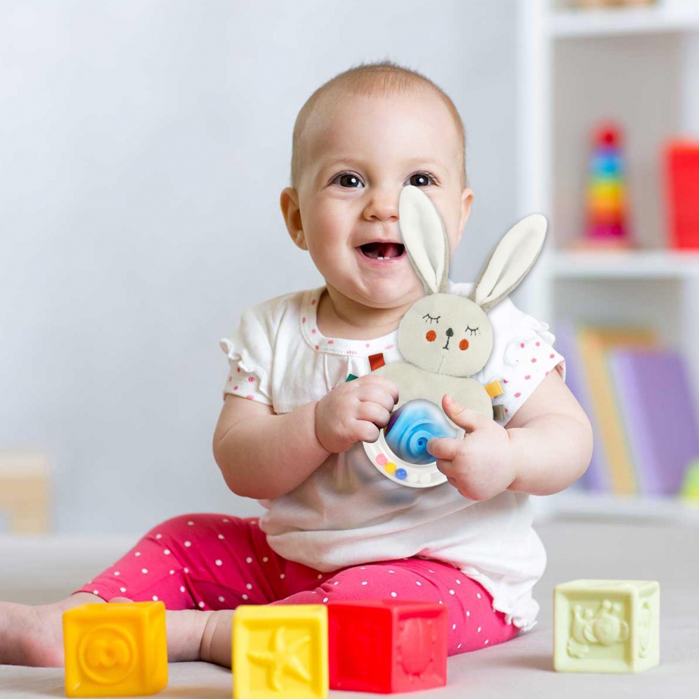 Đồ Chơi Thú Nhồi Bông Hoạt Hình Treo Xe Đẩy Em Bé Sơ Sinh 0-12 Tháng Tuổi