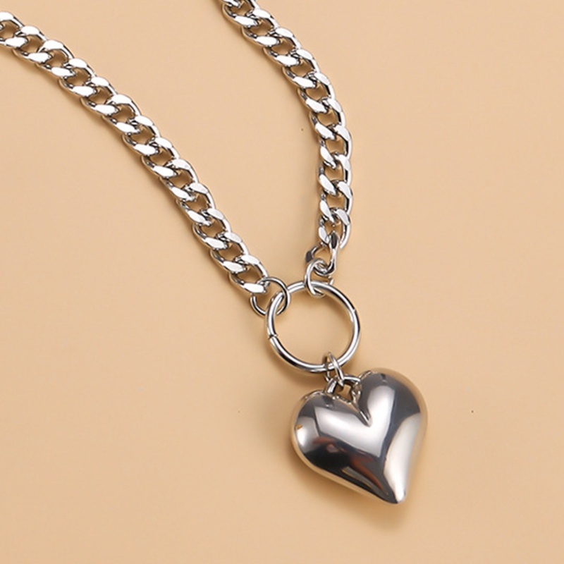 Vòng cổ Mạ Bạc Mặt Trái Tim Phong Cách Bohomian
