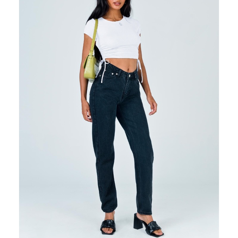 Áo Thun Croptop Dệt Kim Tay Ngắn Màu Trơn Dáng Ôm Phối Dây Rút Thời Trang Mùa Hè Cho Nữ