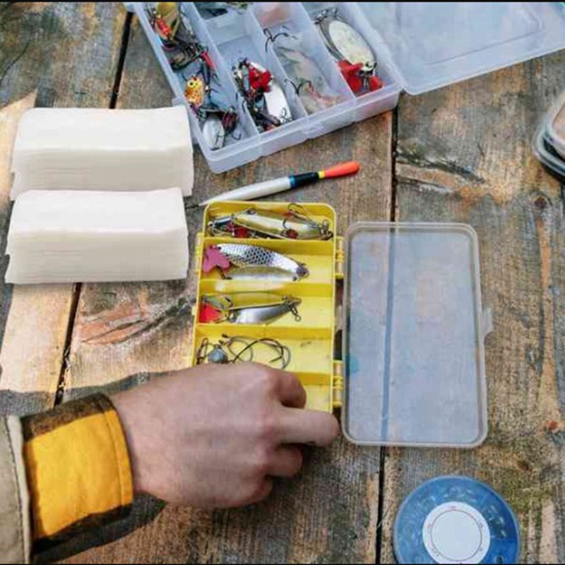 Set 200 Túi PVA Tan Trong Nước Đựng Mồi Câu Cá 7X14cm