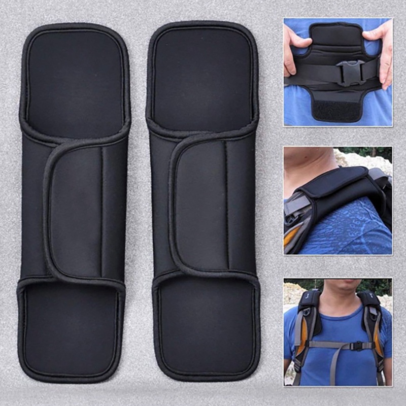 1 Cặp Đệm Vai Mềm Mại Thoải Mái Chống Trượt Cho Ba Lô Đi Học / Đi Bộ Đường Dài /