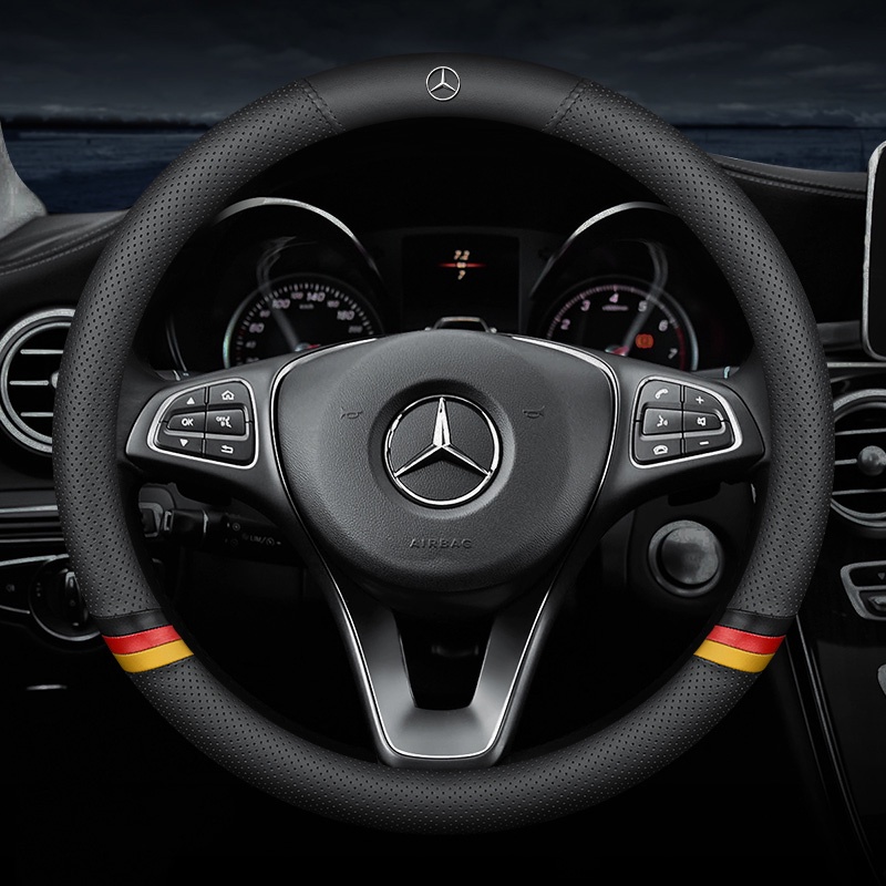 Mới Vỏ Bọc Vô Lăng Xe Hơi 3 Dòng Mỏng Cho mercedes benz c200 c300 e300 w204 w213 w212 w211 w176 w246 w245 w205 w216 w215