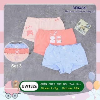 Set 3 chip đùi Dokma cho bé gái