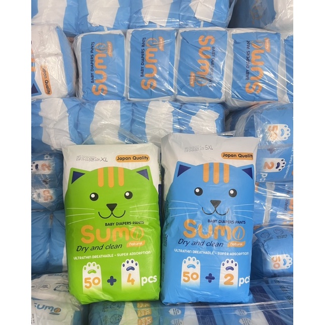 Tã quần SUMO M54/L54/XL54/XXL54/XXXL52/4XL52/5XL52/6XL52