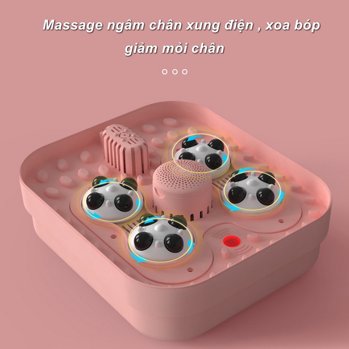 Máy Ngâm và massage chân Folding Foot Bath Điều Khiển Từ Xa - Home and Garden