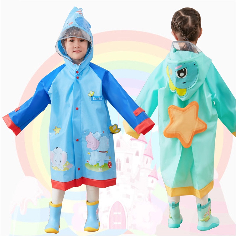 Bololo Giày Bốt Cao Su Đi Mưa Chống Trượt Chống Thấm Nước In Hoạt Hình Dễ Thương Cho Bé