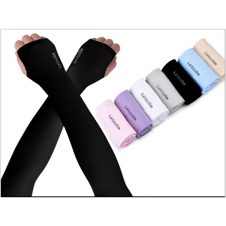 Đôi Găng tay chống nắng xỏ ngón Let's slim