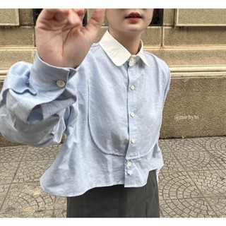 mir.byhi: Elina shirt - Áo sơmi croptop hàn quốc