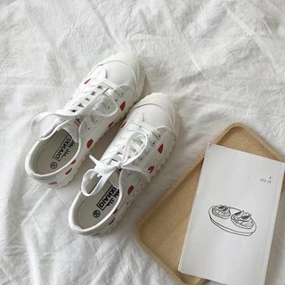 [ORDER] Giày nữ đế sọc in hình dâu