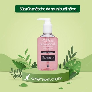 Sữa Rửa Mặt cho da mụn Neutrogena bưởi hồng 175ml làm sạch da, ngừa mụn, mờ thâm