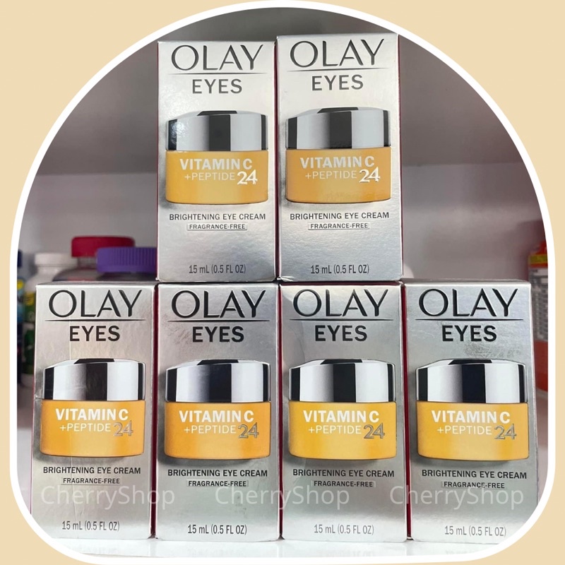 Kem dưỡng mắt làm trắng da Olay Vitamin C + Peptide 24 Brightening Eye Cream