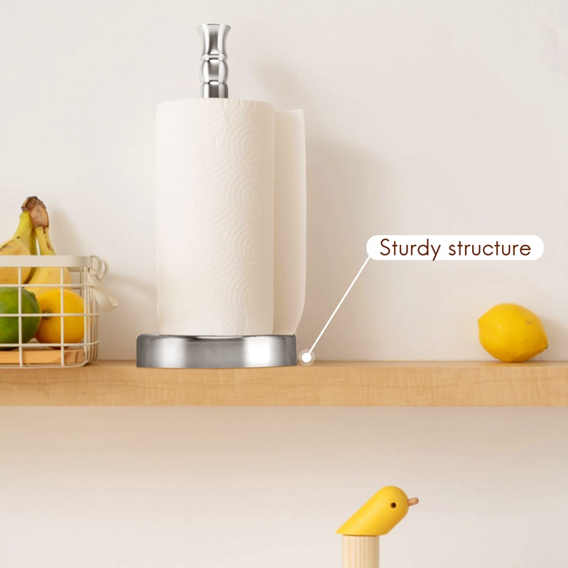 Giá Đỡ Khăn Giấy Bằng Thép Không Gỉ Tiện Dụng Cho Nhà Bếp