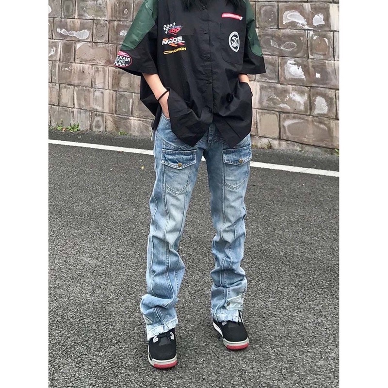 Carpenter Jeans - Quần Jeans form rộng túi trước khoá chân
