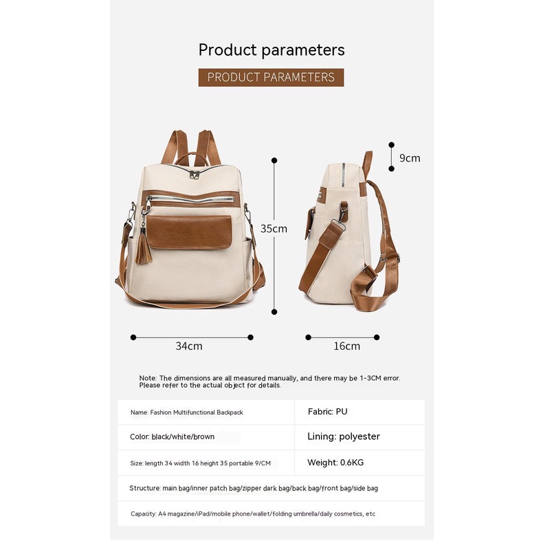 Ba Lô Du Lịch Sức Chứa Lớn Chống Thấm Nước Phong Cách Thời Trang Mới