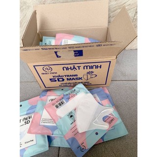 THÙNG 200 CHIẾC KHẨU TRANG 5D MASK NHẬT MINH